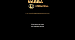 Desktop Screenshot of nabba-international.com