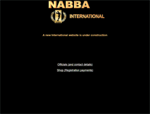 Tablet Screenshot of nabba-international.com